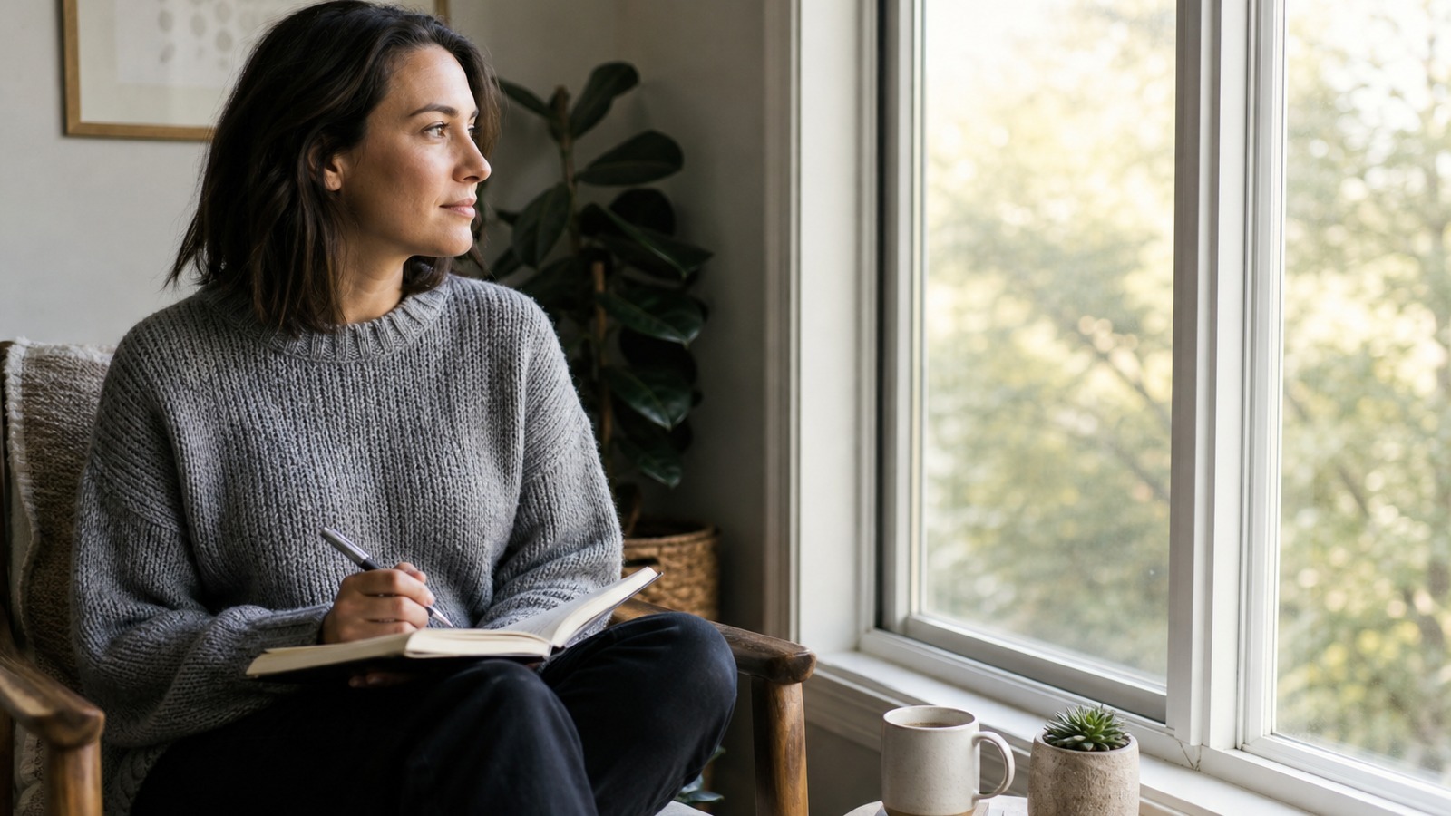 Therapy for life transitions in California with reflective journaling